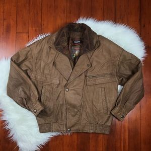 Wilson’s Thinsulate Aztec Leather Pilots Jacket